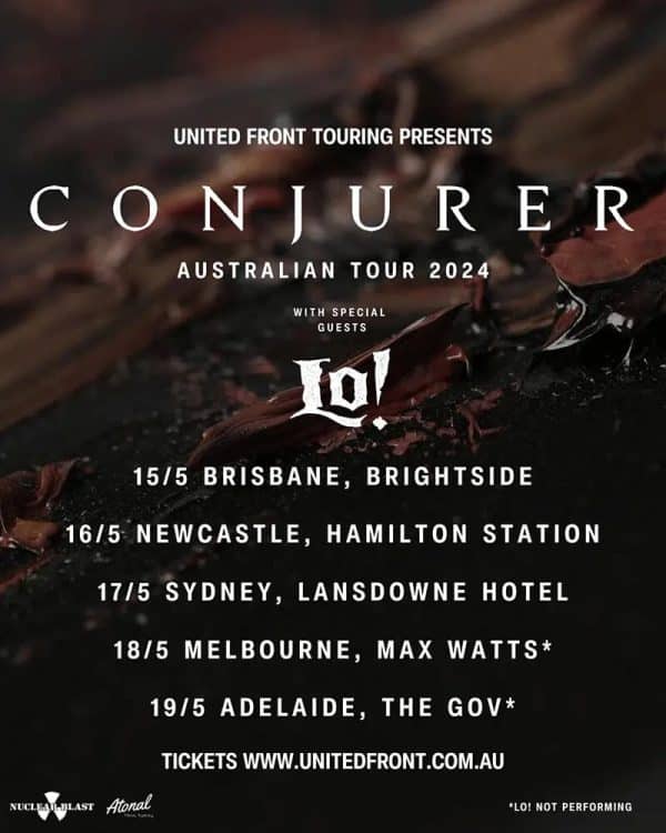 CONJURER Australian Tour 2024 2