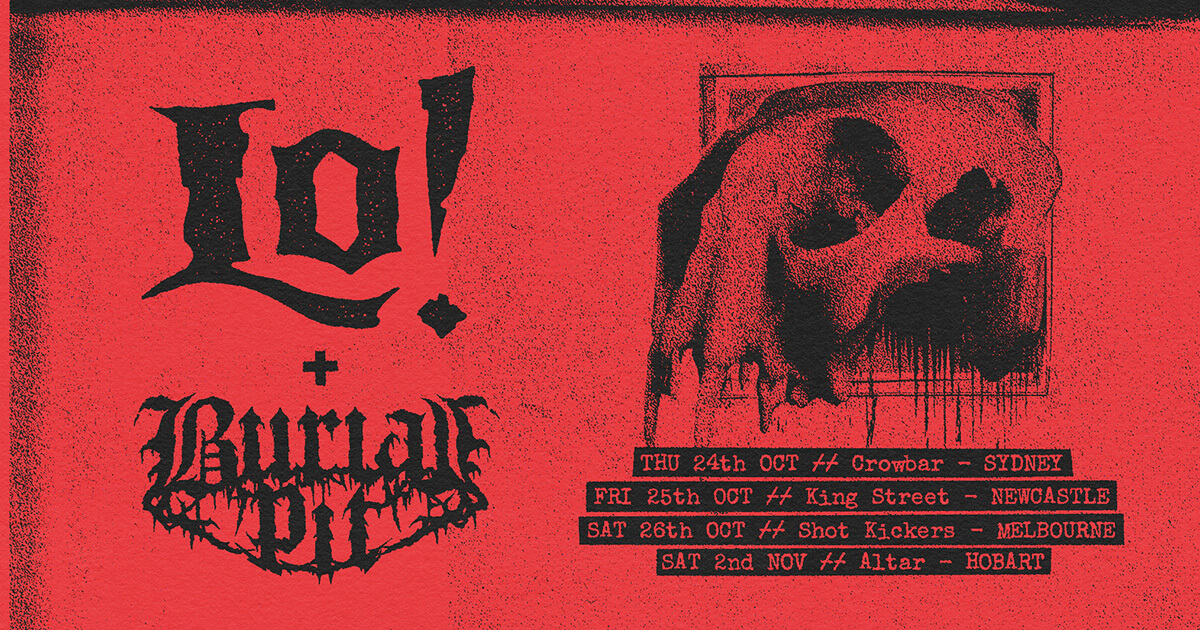 Lo Burial Pit Tour Poster header